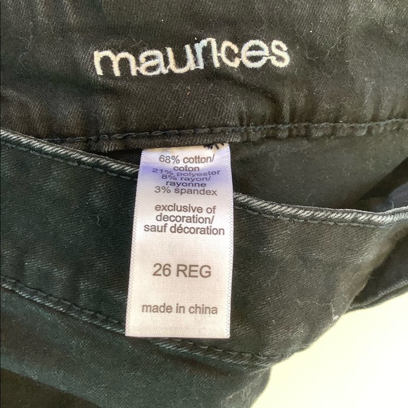 Maurices Black Skinny Jeans Plus Size 26 - Picture 3 of 4